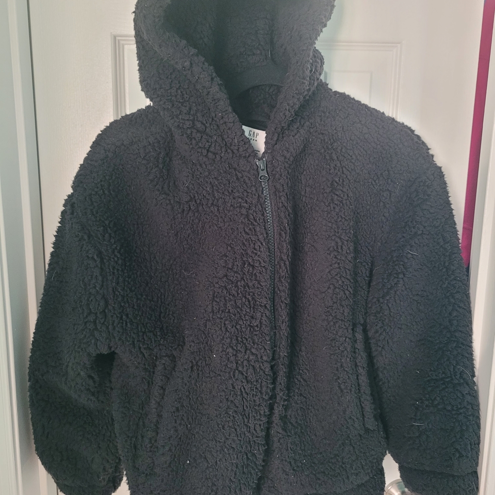 GAP Black Fleece Sherpa Fleece Jacket